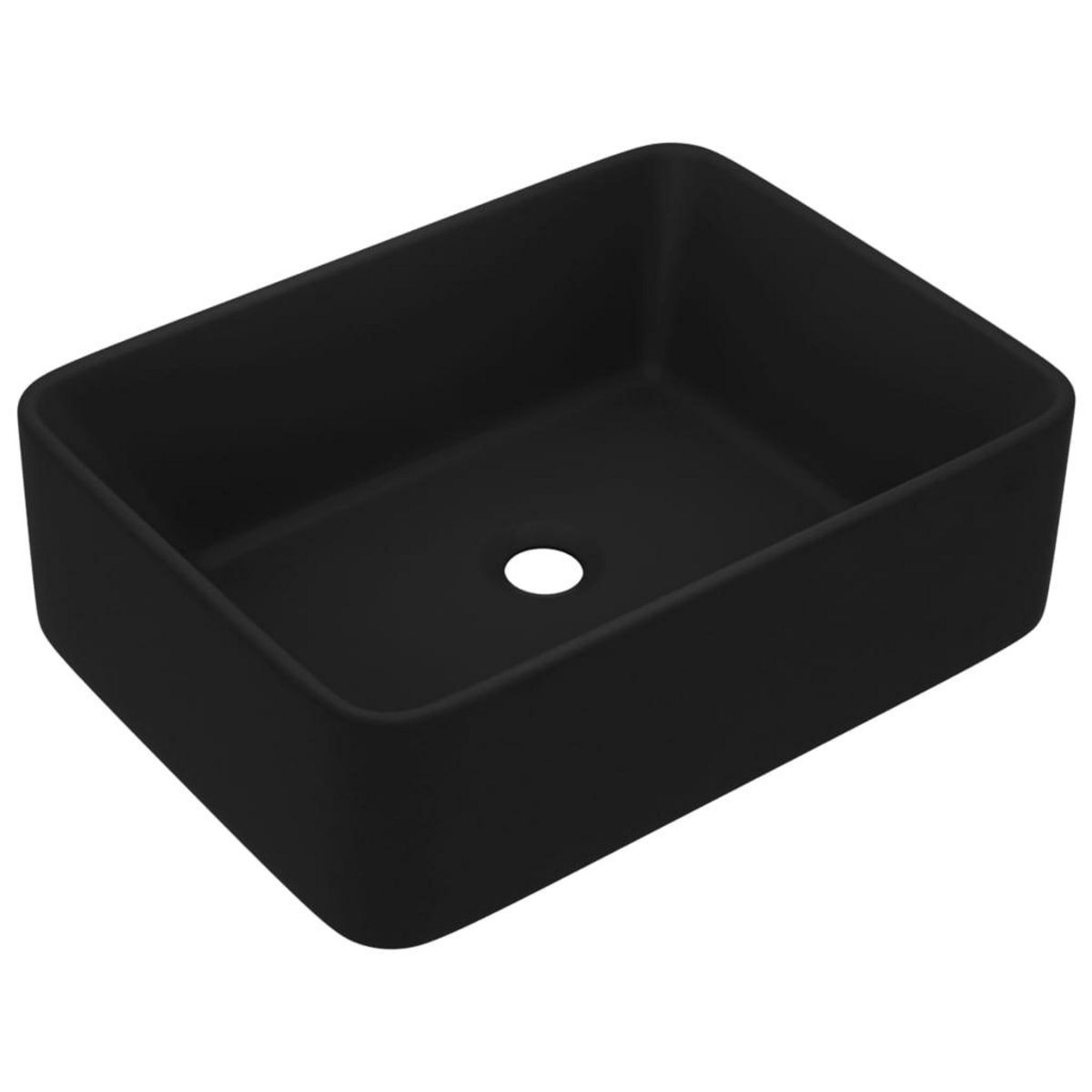 VIDAXL Lavabo de luxe Noir mat 41x30x12 cm Ceramique