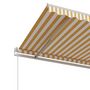 Voir la diapositive 5 : VIDAXL Auvent retractable automatique 350x250 cm Jaune et blanc