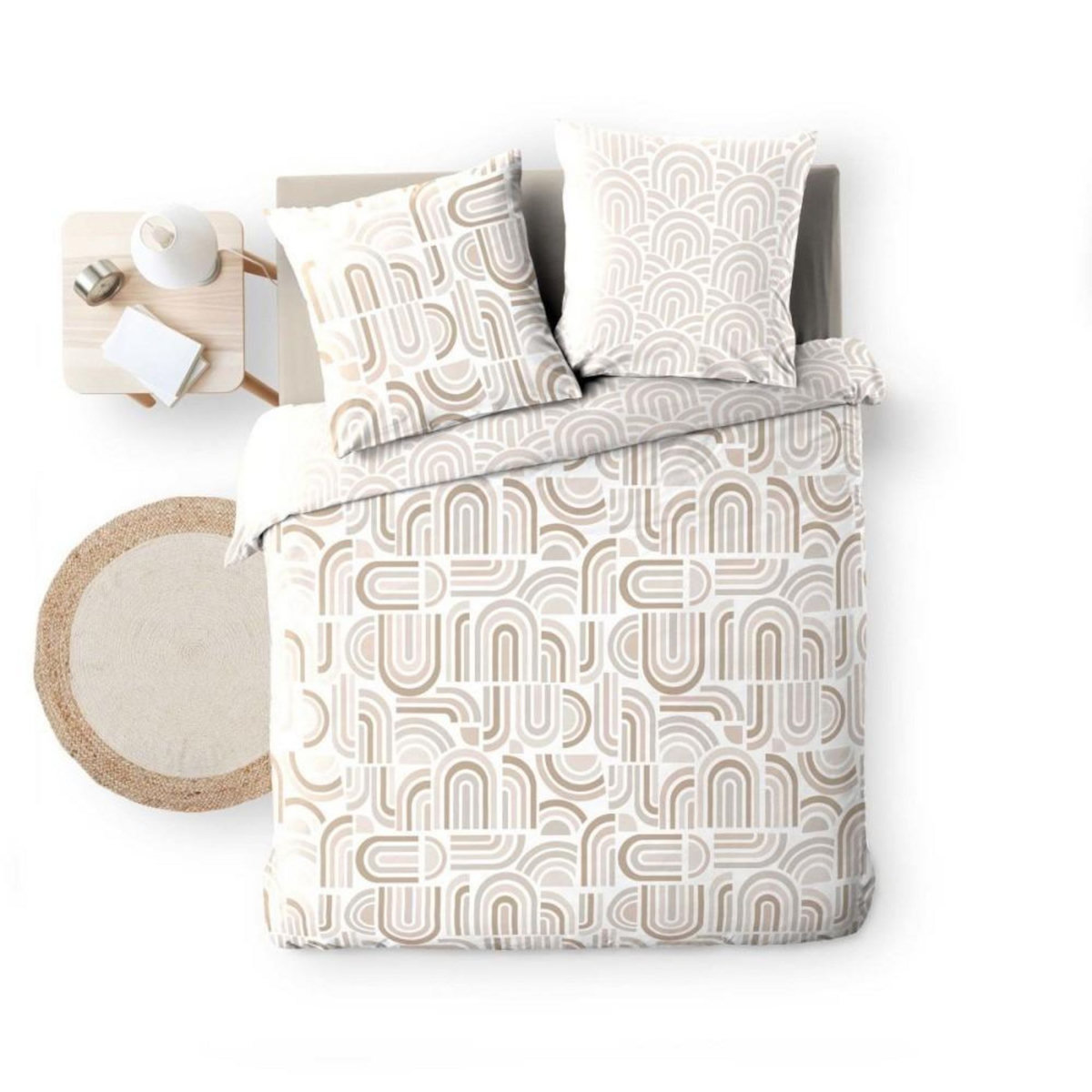 Douceur d'Intérieur Housse de couette 240x220 + 2 taies PANDORIS microfibre