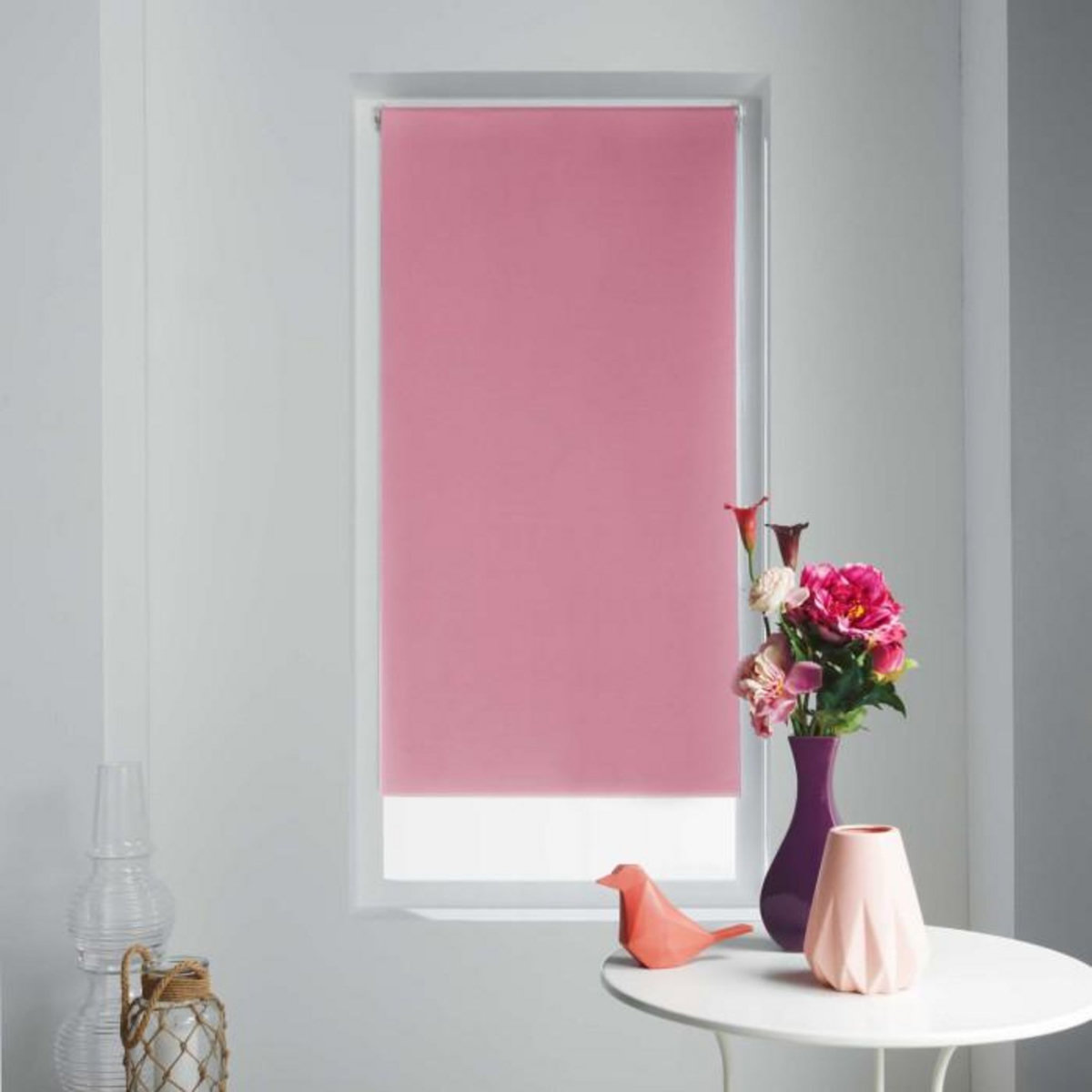 Paris Prix Store Enrouleur Occultant  Occult  60x90cm Rose