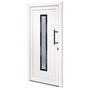 Voir la diapositive 2 : VIDAXL Porte d'entree Blanc 98x200 cm PVC