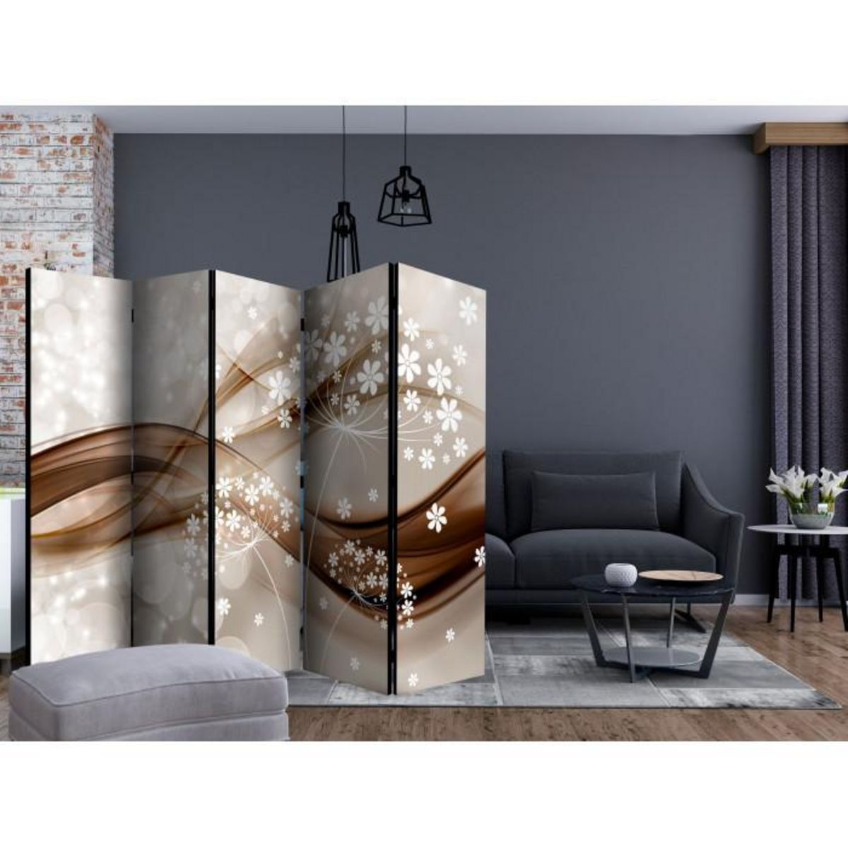 Paris Prix Paravent 5 Volets  Spring Stories II  172x225cm