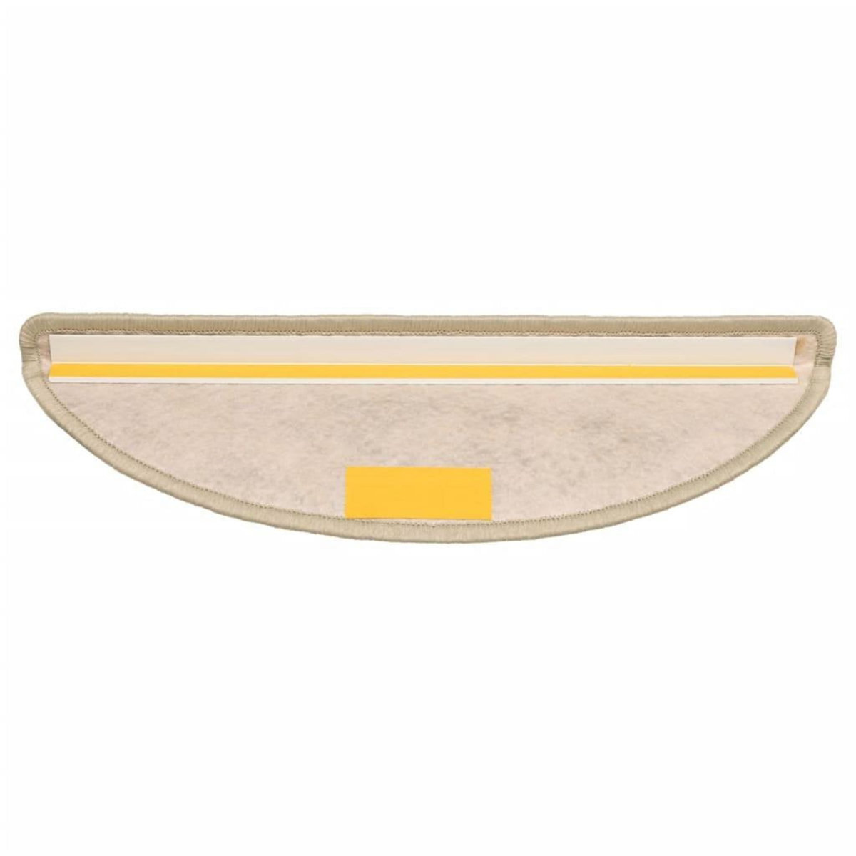 VIDAXL Tapis d'escalier autocollants aspect sisal 15 pcs 56x17x3 cm