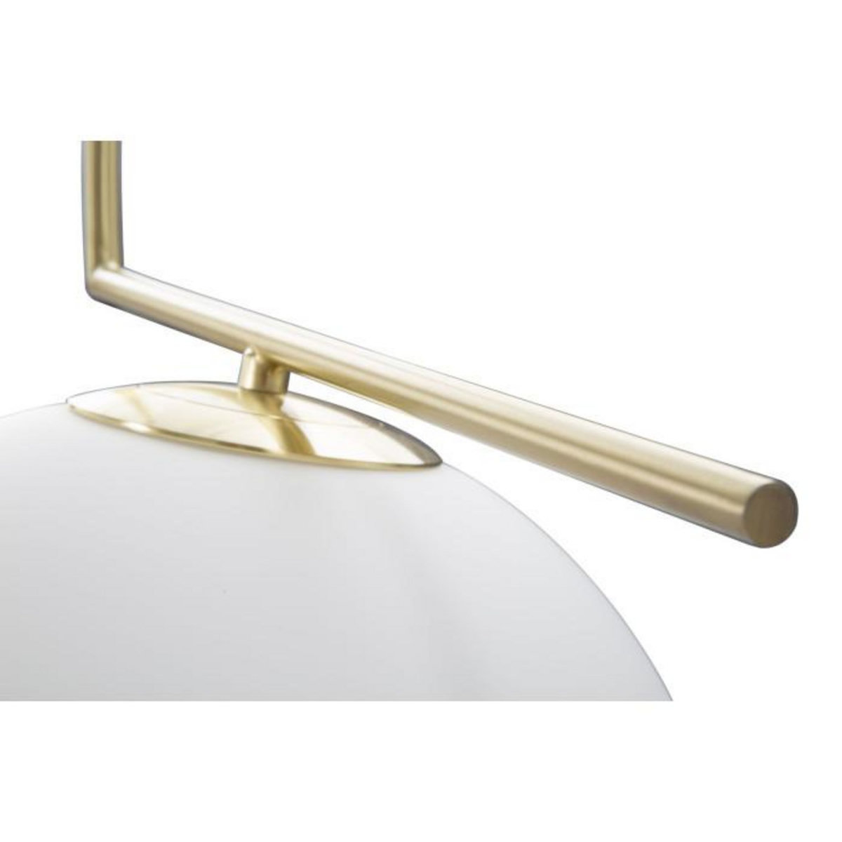 Paris Prix Lampe Suspension Sphère  Glamy  50cm Blanc & Or