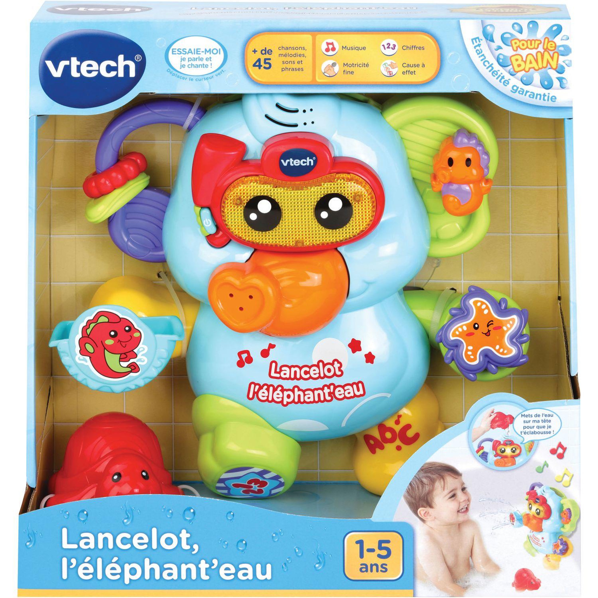 Voir la diapositive 2 : VTECH Lancelot l'Éléphant'eau 