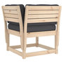 Voir la diapositive 4 : VIDAXL Salon de jardin 4 pcs avec coussins Bois de pin massif