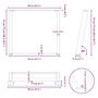 Voir la diapositive 6 : VIDAXL Pieds de table a manger forme de U 2 pcs 90x(72-73) cm acier