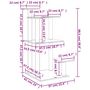 Voir la diapositive 6 : VIDAXL Arbres a chat avec plates-formes creme 98,5 cm