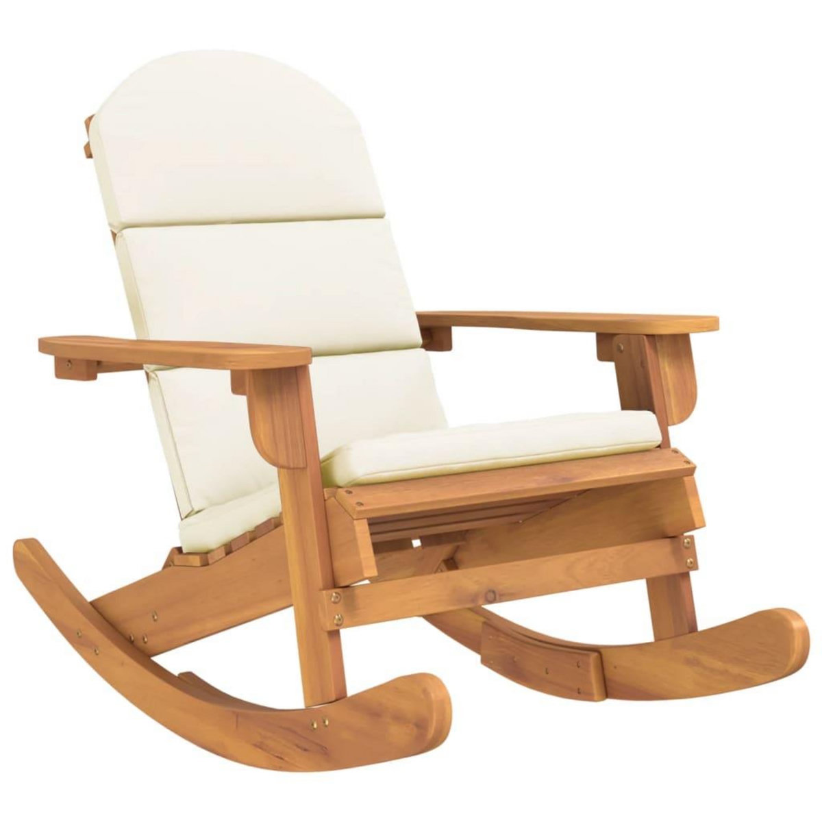 VIDAXL Chaise a bascule Adirondack avec coussins bois massif d'acacia