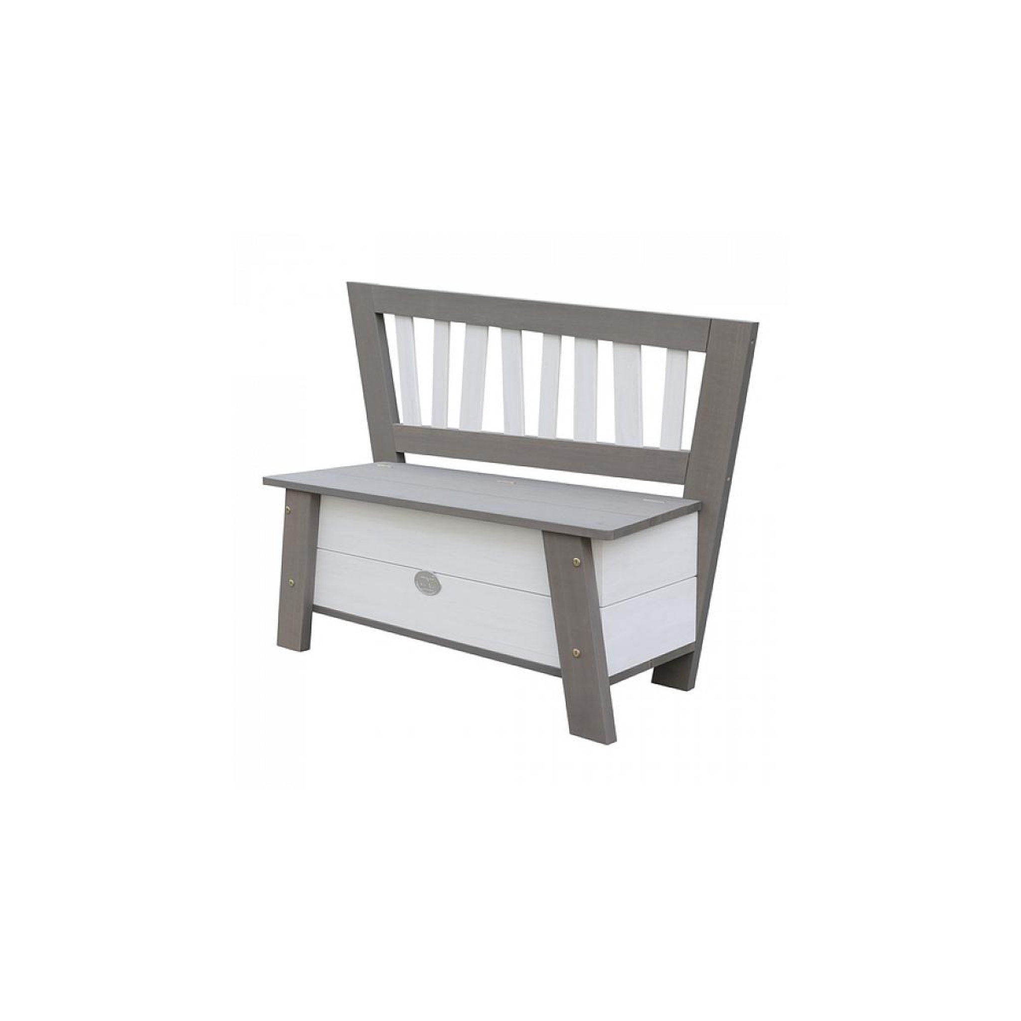 Voir la diapositive 2 : Axi House AXI Banc de rangement de jouets Corky Gris Blanc