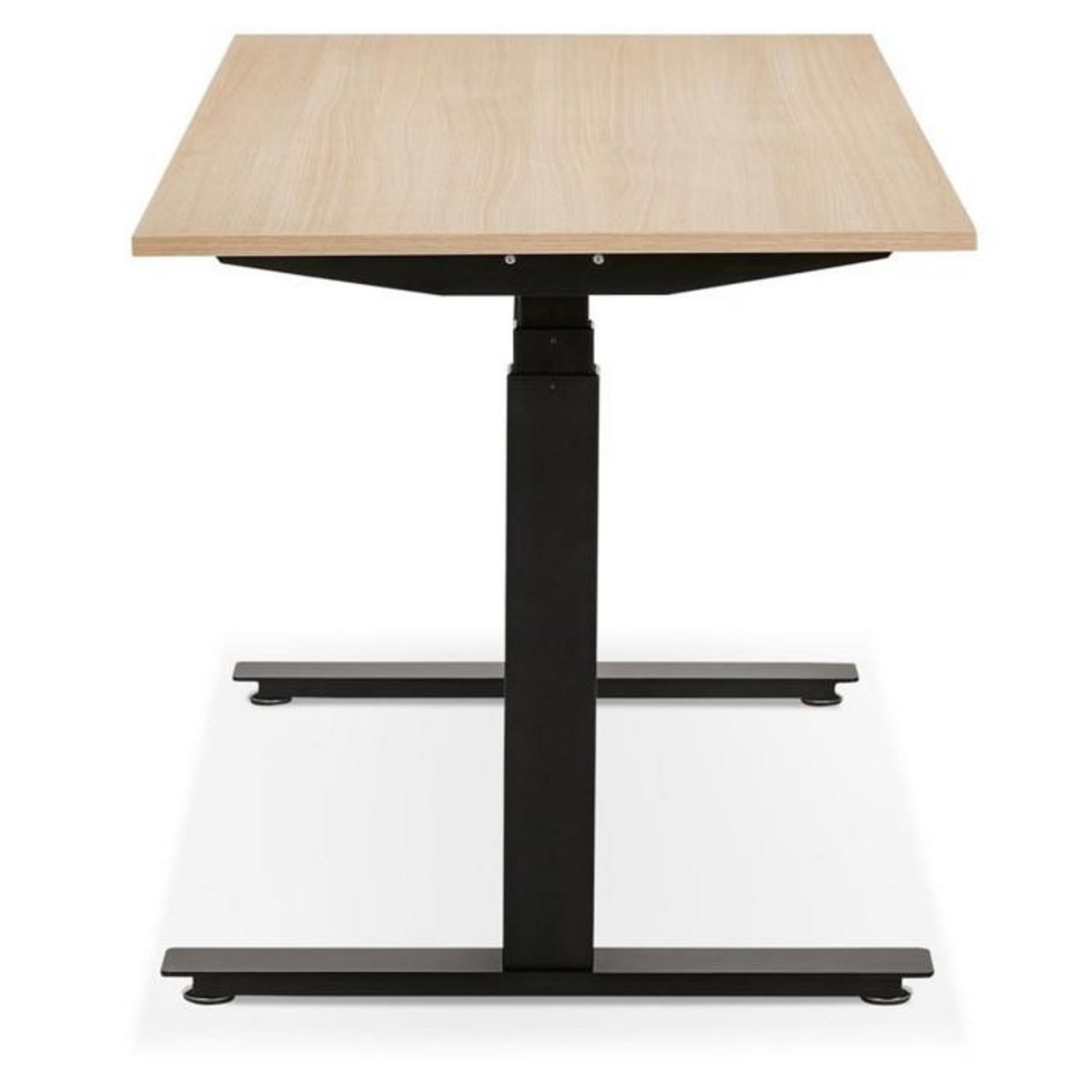 Paris Prix Bureau Design Réglable  Électrique  140cm Naturel & Noir