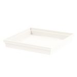 Eda Soucoupe Toscane carrée 32 cm - Blanc - Eda