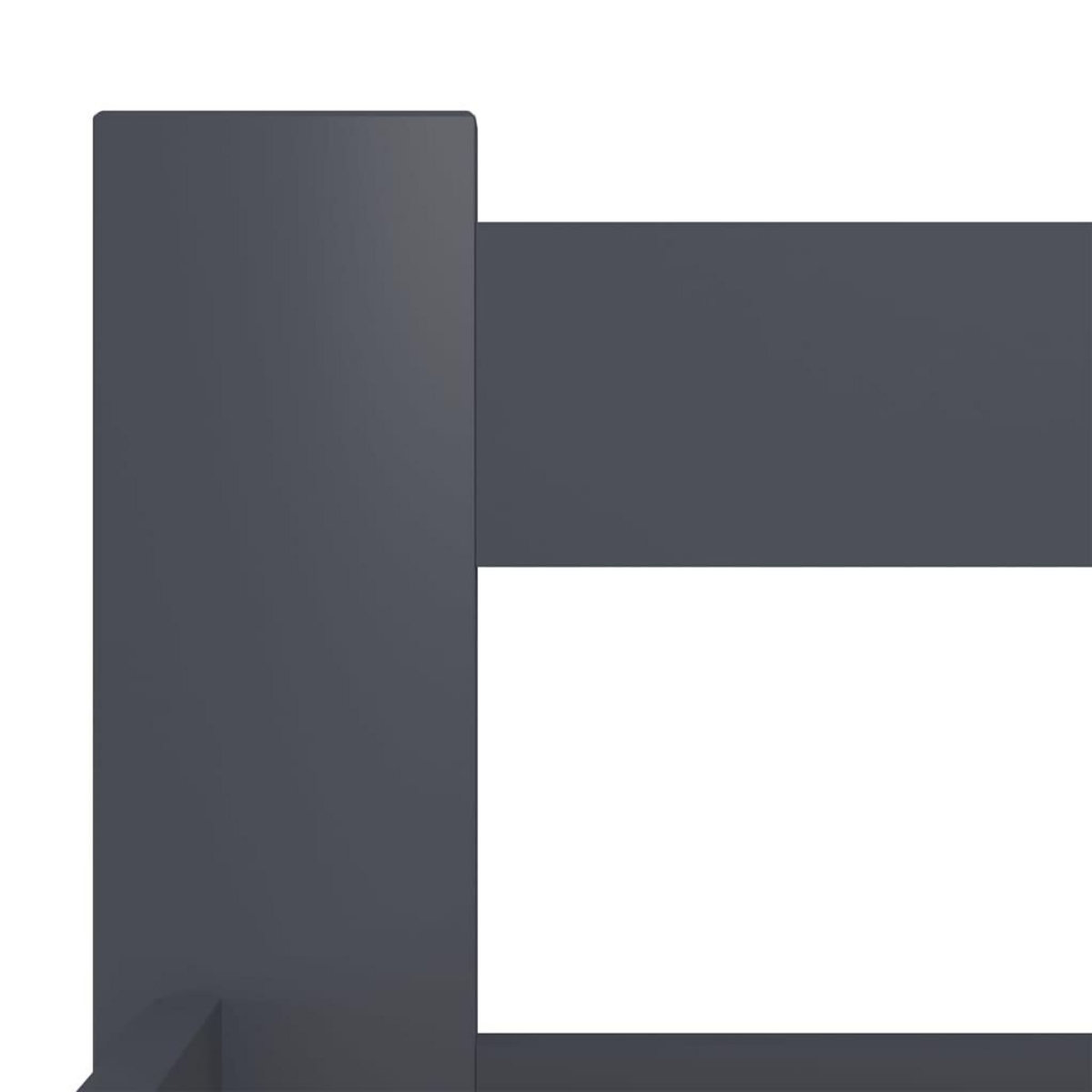 VIDAXL Cadre de lit sans matelas gris fonce pin massif 200x200 cm