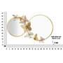 Voir la diapositive 6 : Paris Prix Double Miroir Mural Design  Butterfly  81cm Or & Rose