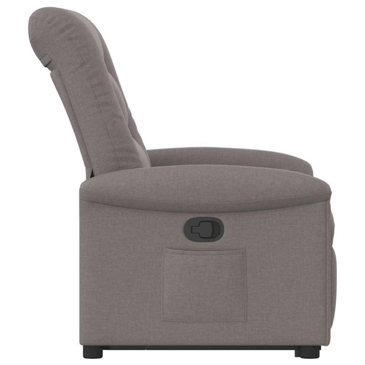 VIDAXL Fauteuil inclinable taupe tissu