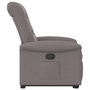 Voir la diapositive 5 : VIDAXL Fauteuil inclinable taupe tissu