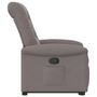 Voir la diapositive 5 : VIDAXL Fauteuil inclinable taupe tissu
