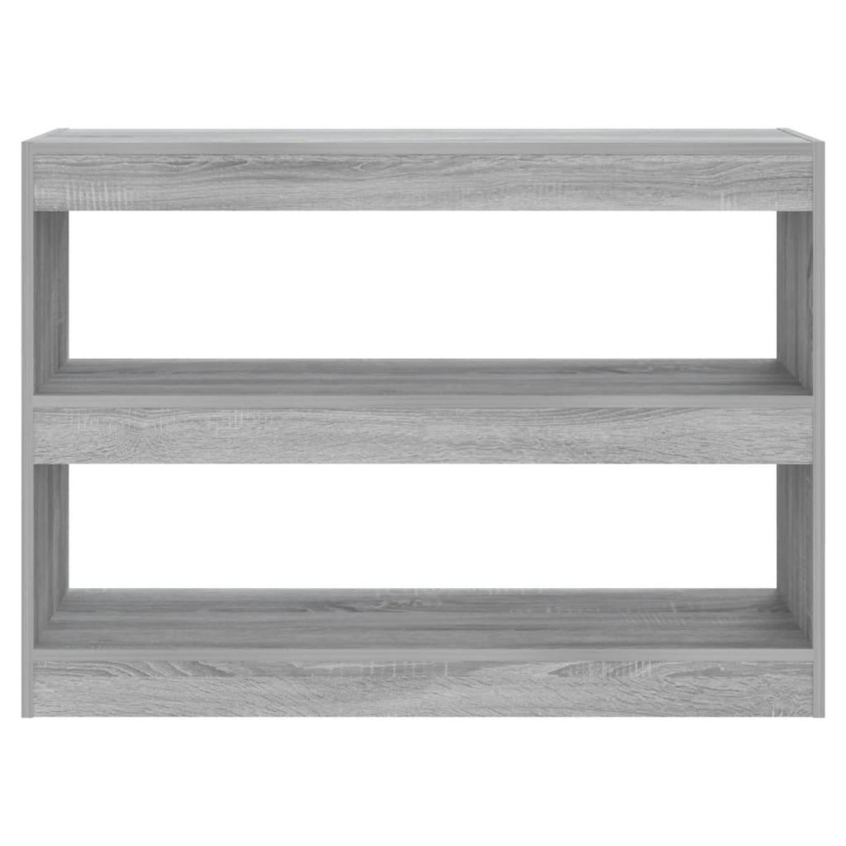 VIDAXL Bibliotheque/Separateur de piece sonoma gris 100x30x72 cm