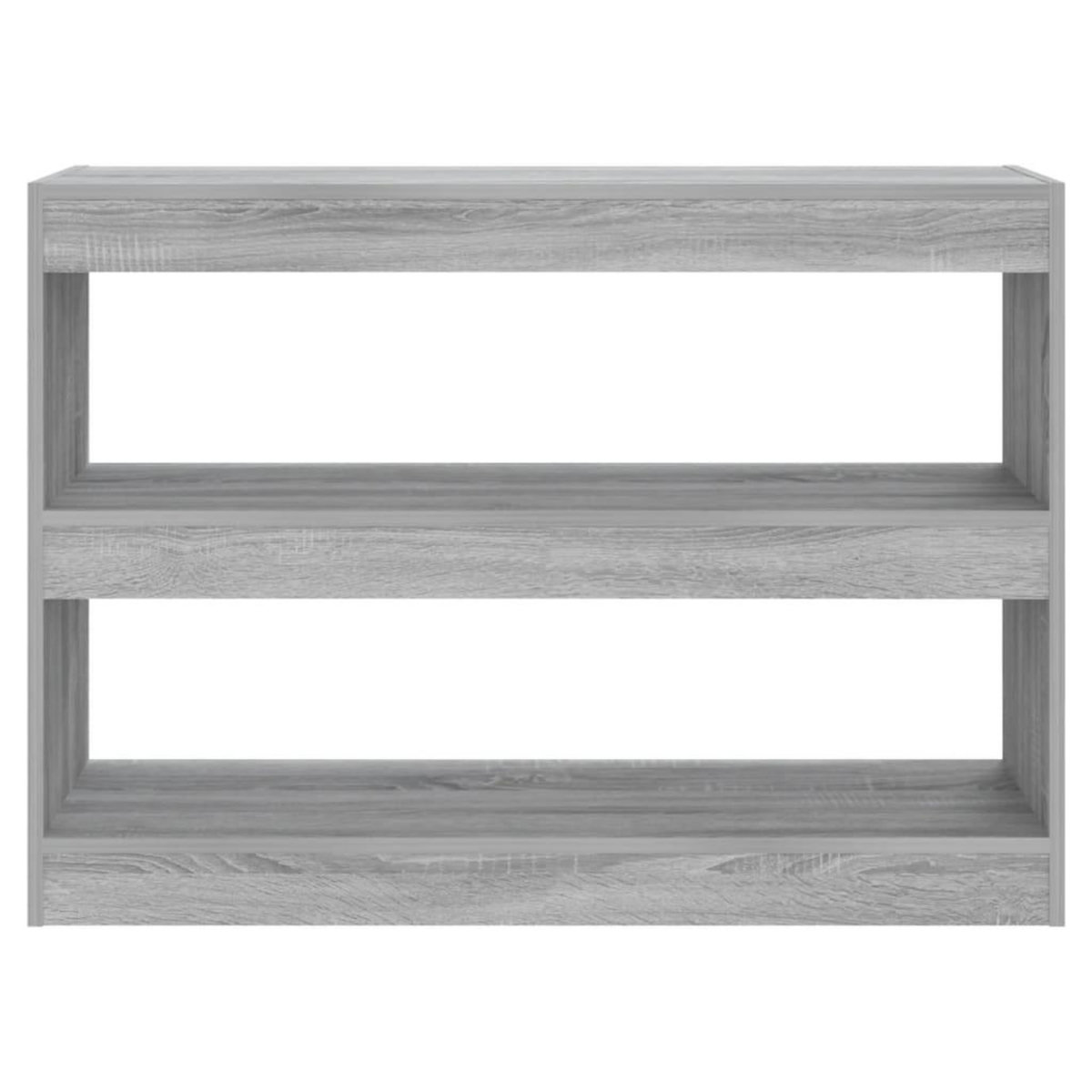 VIDAXL Bibliotheque/Separateur de piece sonoma gris 100x30x72 cm