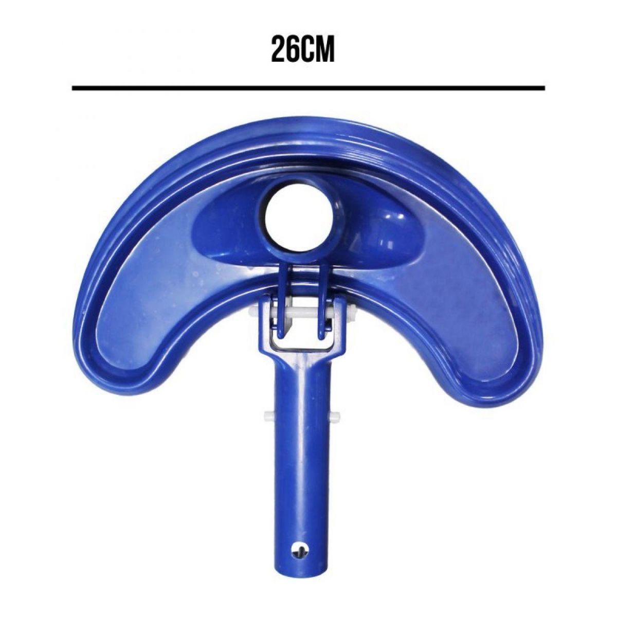 LINXOR Tête de balai aspirant demi-lune bleu pour manche standard ou télescopique