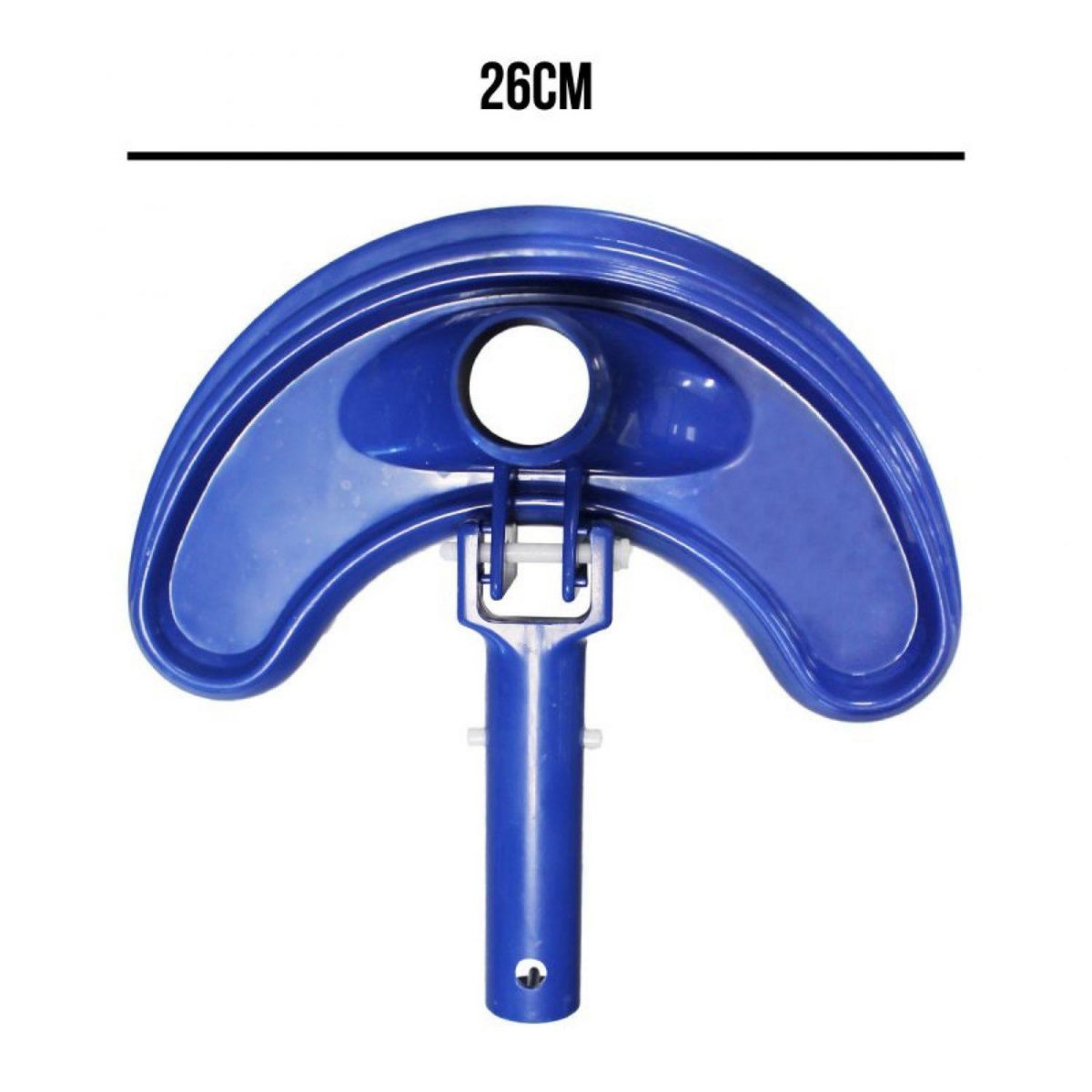 LINXOR Tête de balai aspirant demi-lune bleu pour manche standard ou télescopique