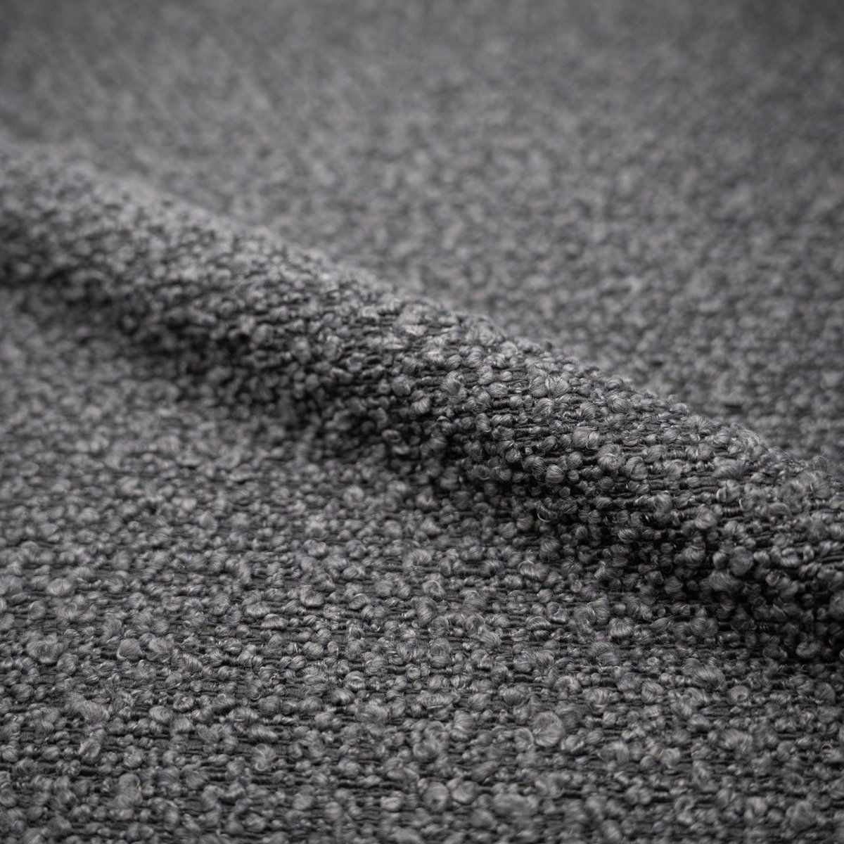 Rendez vous déco Lot de 2 chaises pour îlot central 65 cm en tissu bouclette blanc - Misty