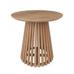 Rendez vous déco Table d'appoint ronde bois clair en bois d'acacia D50 cm - Képès. Coloris disponibles : Marron, Noir