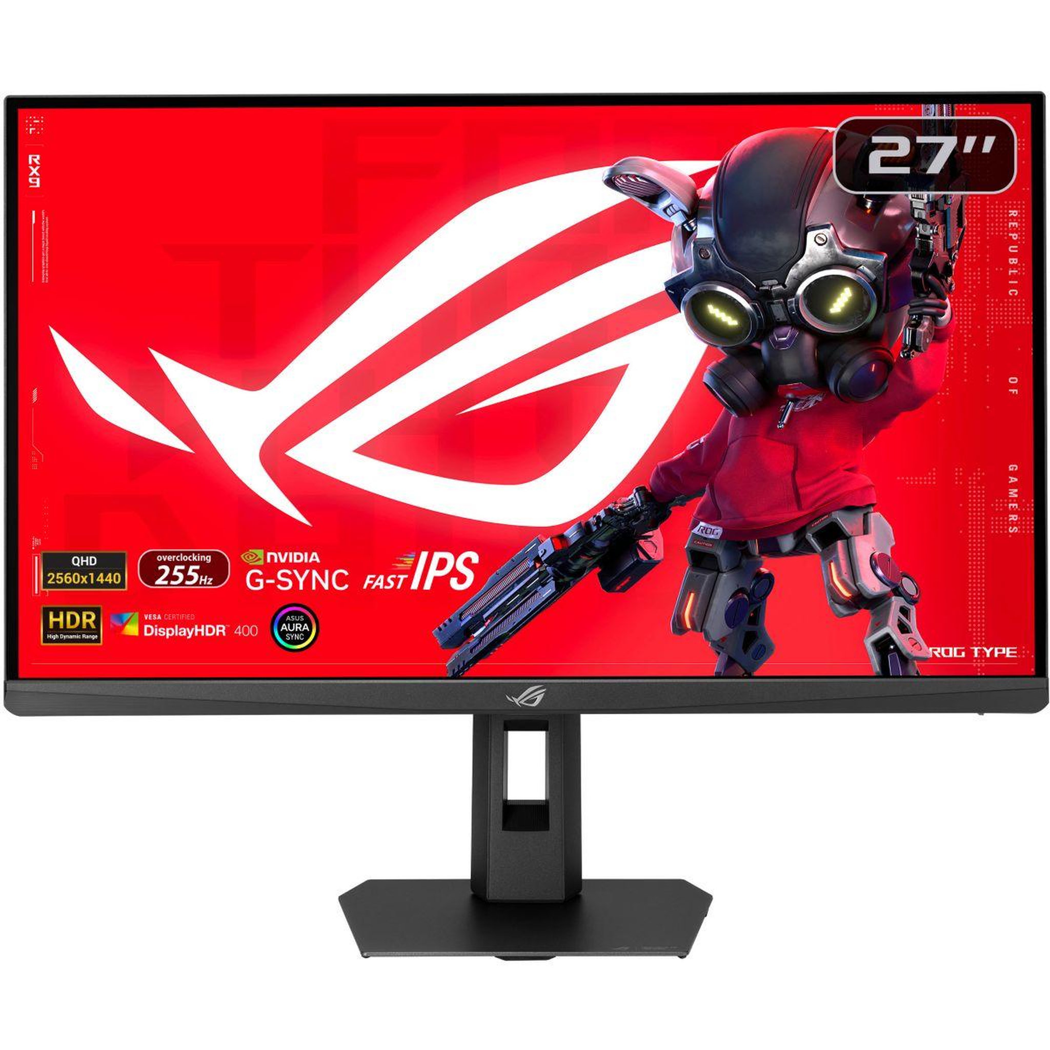 ASUS Ecran pc gamer rog strix xg27acmes rog 27  qhd 250hz ips hdr 400 hdmi 2.1