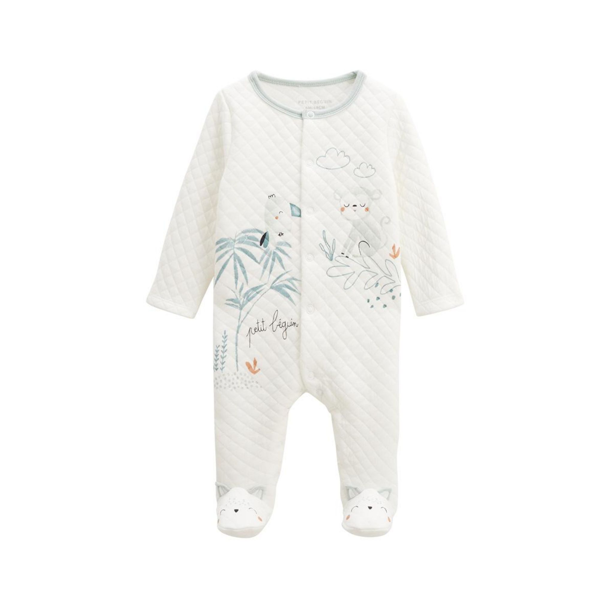Pyjama Bébé Bella Chica - Taille Haute Avec Volants Et Pieds Antidérapants, 95% Coton, Doux Et Certifié OEKO-TEX - 8