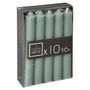 Voir la diapositive 4 : COMPTOIR DE LA BOUGIE Lot de 10 Bougies Bâton  Hugo  16cm Vert Eucalyptus