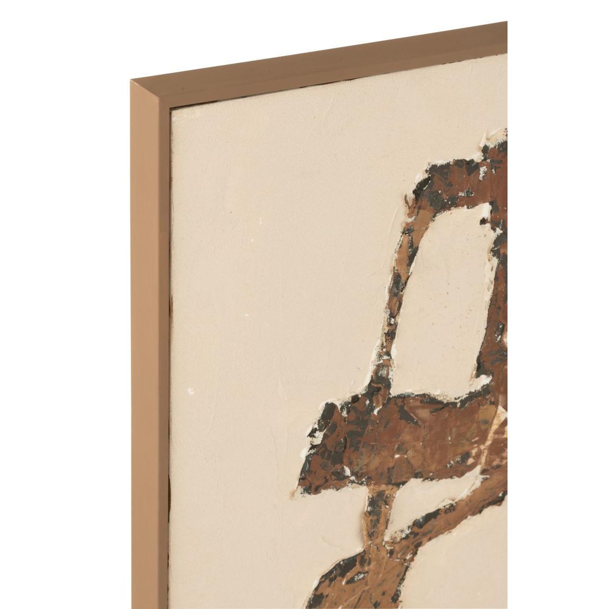 Voir la diapositive 2 : J-LINE Tableau déco  vot  93x123cm marron