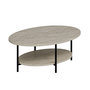 Voir la diapositive 1 : Habitat et Jardin Table basse en bois  Elis  - 90 x 60 x 36 cm - Travertin