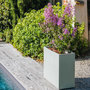 Voir la diapositive 2 : Eda Jardinière Muret Basalt Décor béton 98 L - Vert amande - Eda