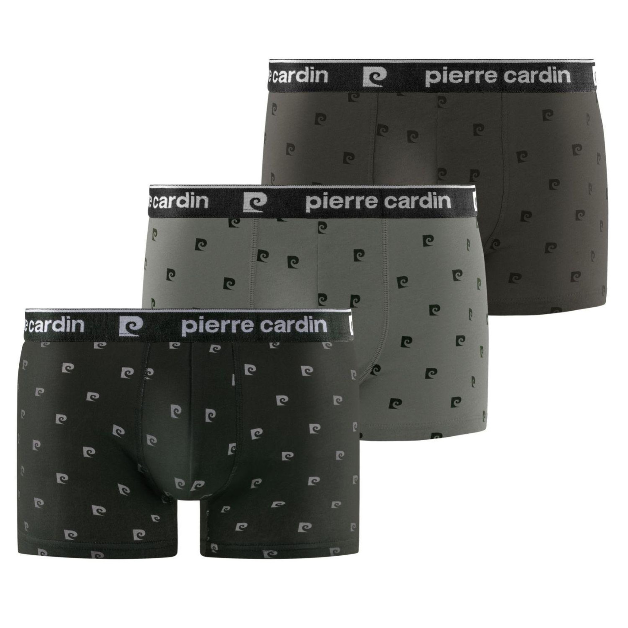 Voir la diapositive 1 : PIERRE CARDIN Lot de 3 boxers homme print