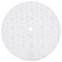 Voir la diapositive 2 : VIDAXL Jupe de sapin de Noël de luxe Blanc 122 cm Fausse fourrure