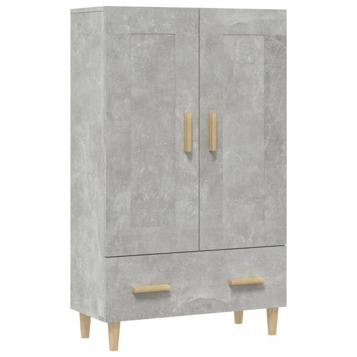 VIDAXL Buffet haut Gris beton 70x31x115 cm Bois d'ingenierie