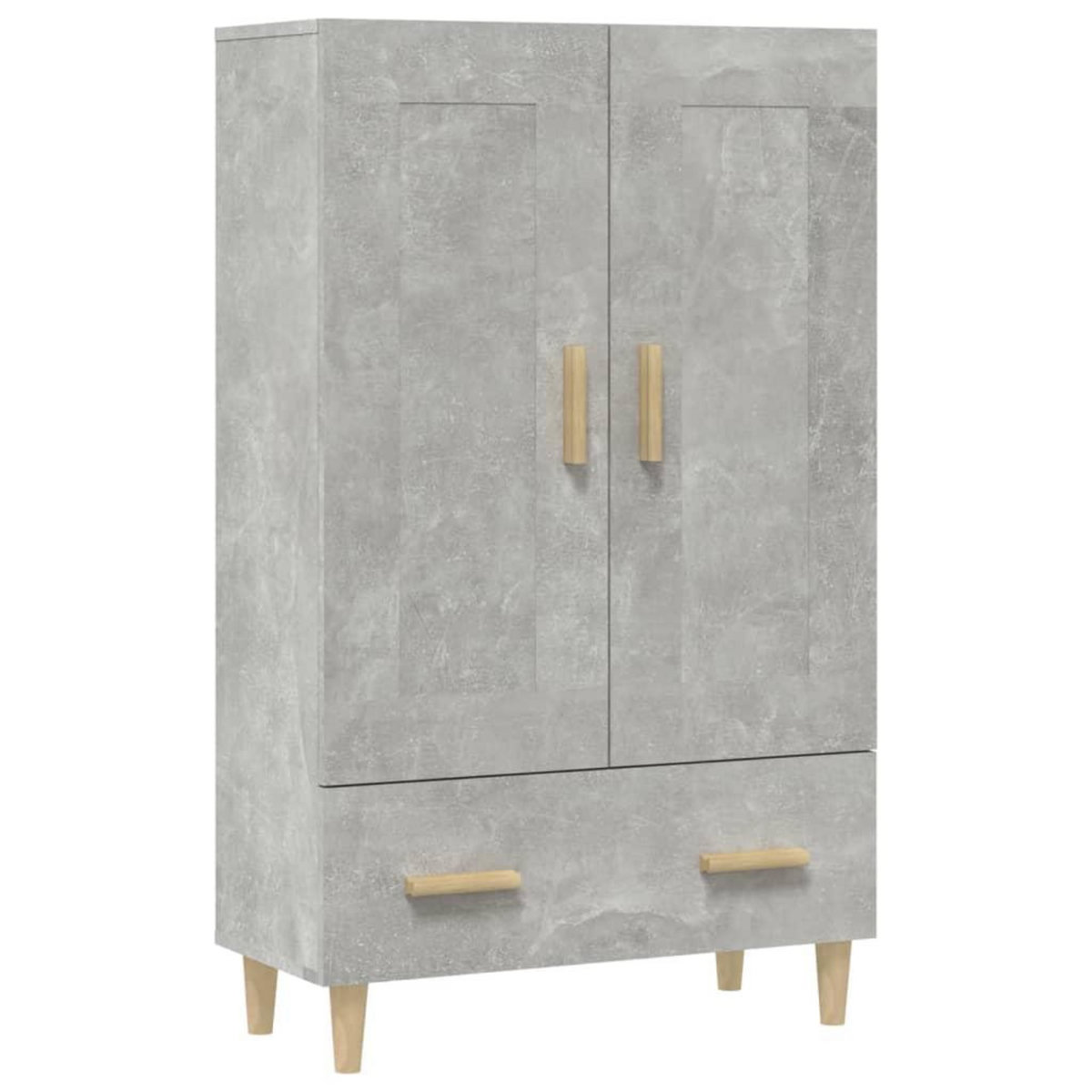 VIDAXL Buffet haut Gris beton 70x31x115 cm Bois d'ingenierie