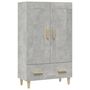 Voir la diapositive 2 : VIDAXL Buffet haut Gris beton 70x31x115 cm Bois d'ingenierie