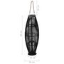 Voir la diapositive 6 : VIDAXL Bougeoir suspendu Bambou Noir 95 cm