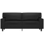 Voir la diapositive 3 : VIDAXL Canapé à 2 places Noir 140 cm Similicuir