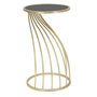 Voir la diapositive 3 : Paris Prix Table d'Appoint Design  Flush  60cm Noir & Or