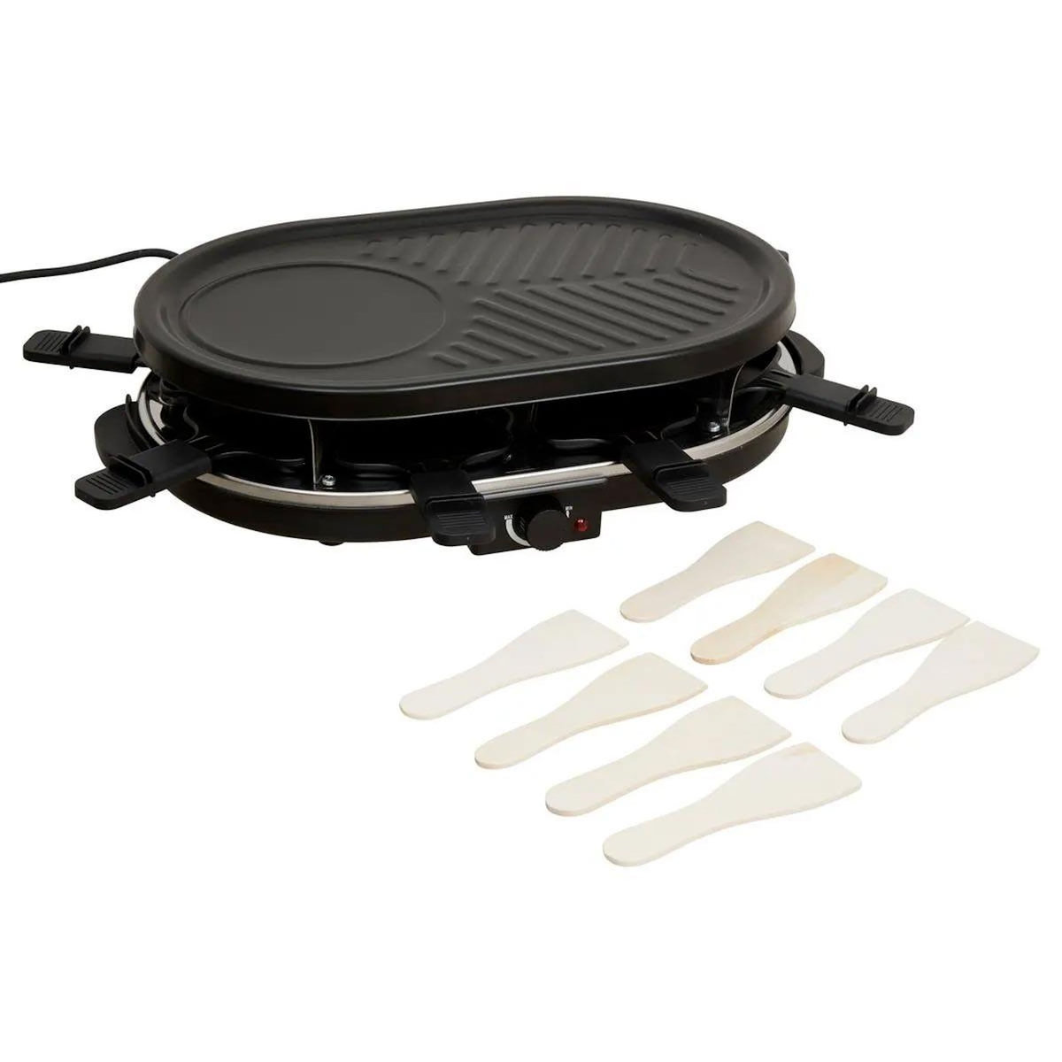FIVE Appareil à Raclette  8 Personnes  47cm Noir