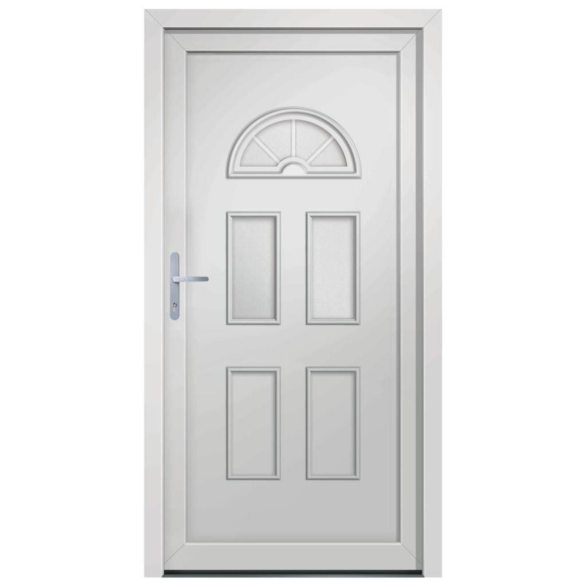 VIDAXL Porte d'entree Blanc 98x208 cm PVC