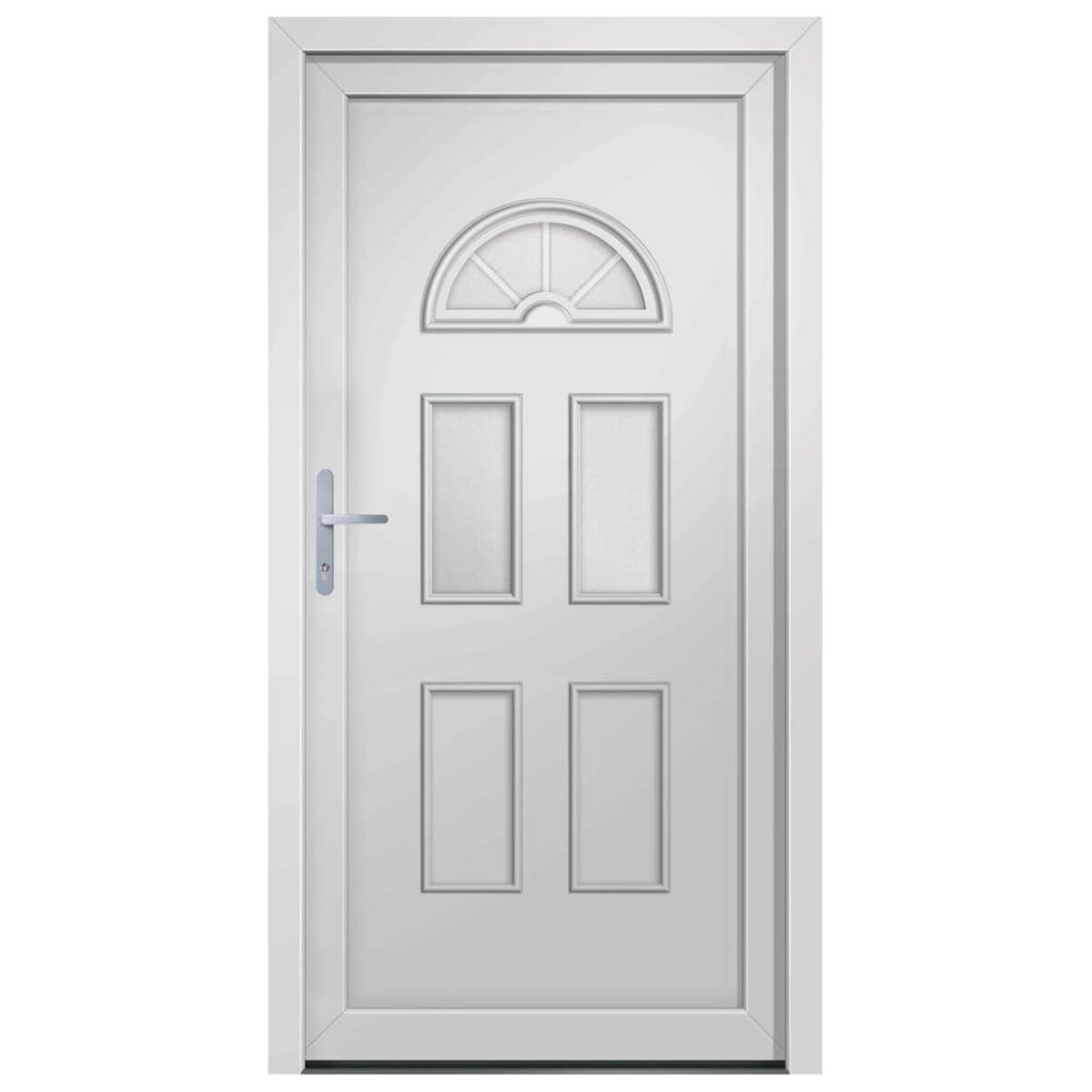 VIDAXL Porte d'entree Blanc 98x208 cm PVC