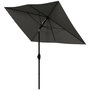 Voir la diapositive 5 : OUTSUNNY Parasol rectangulaire inclinable de jardin avec manivelle métal polyester haute densité anti UV 50+ gris