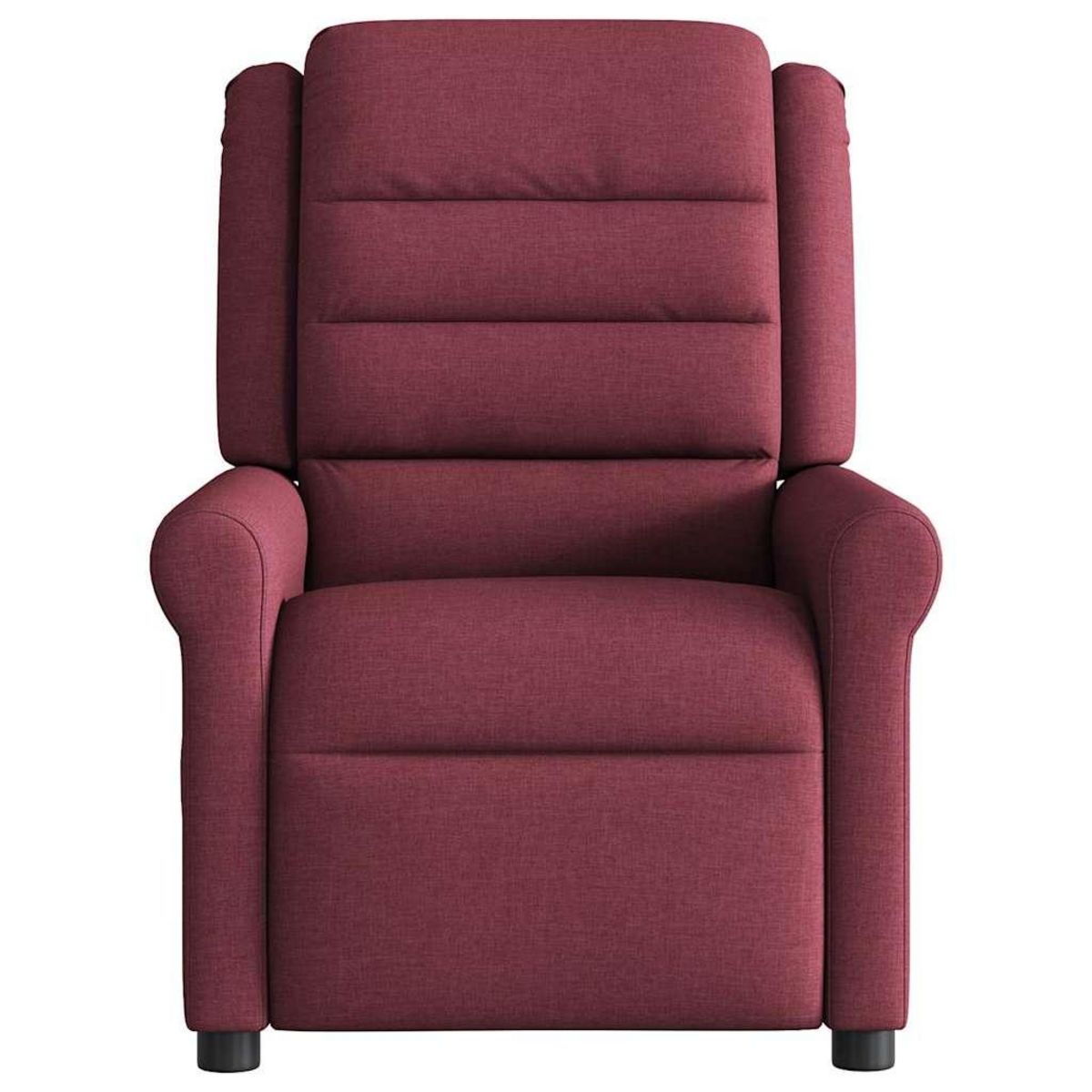 VIDAXL Fauteuil de massage inclinable electrique Rouge bordeaux Tissu