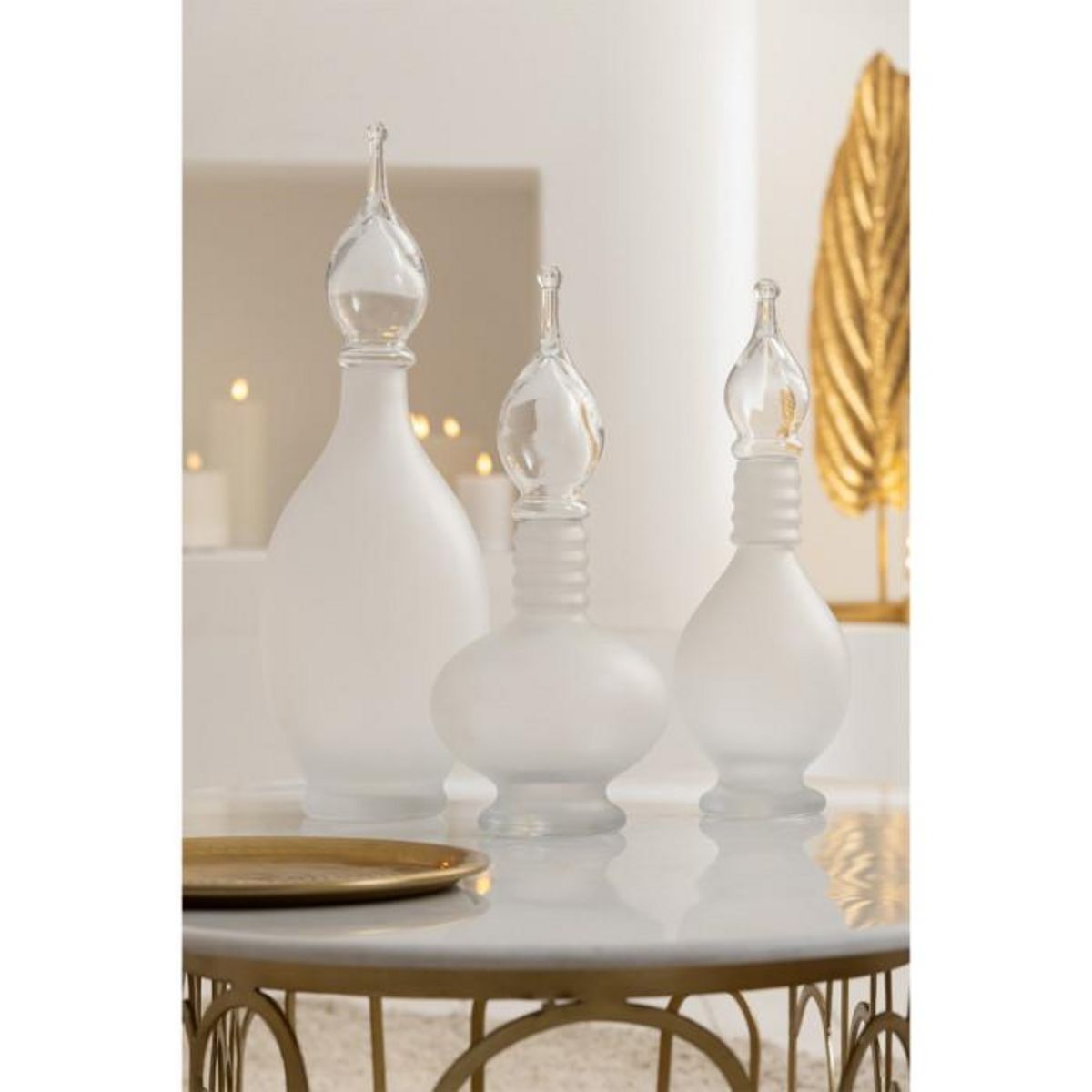 Paris Prix Vase Bouchon Fiole en Verre  Jo  53cm Transparent