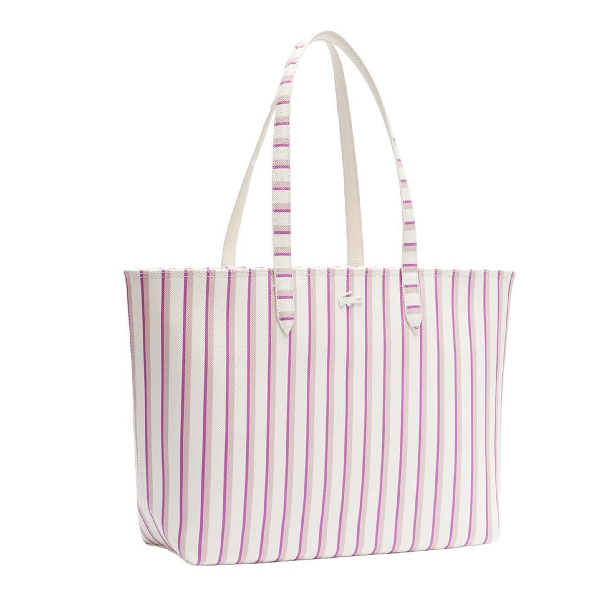 Voir la diapositive 3 : Lacoste Sac cabas réversible rose/blanc femme lacoste anna