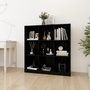 Voir la diapositive 1 : VIDAXL Bibliotheque/Separateur de piece Noir 104x33,5x110cm Pin massif
