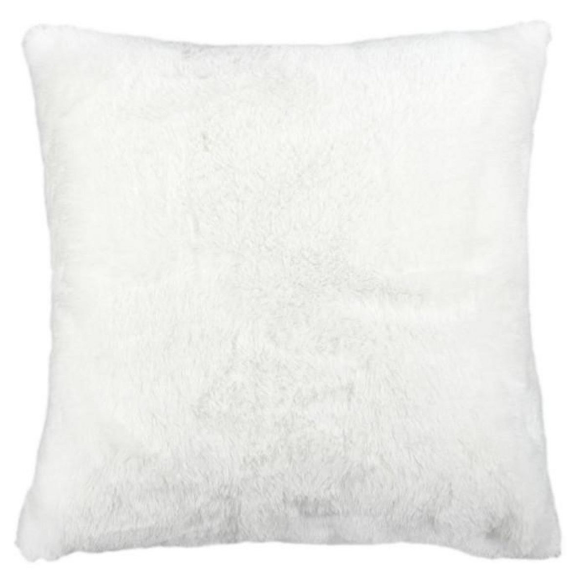 Paris Prix Coussin Déco  Imitation Fourrure  40x40cm Blanc